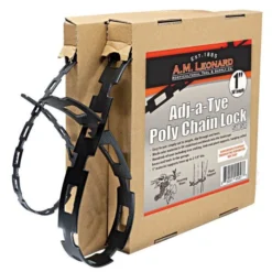 Leonard Poly Adj-A-Tye In Dispenser Box, 1-Inch Width, 50 Feet