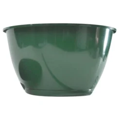 Belden Plastics 14-Inch Saucerless Baskets, Green, Case Of 25