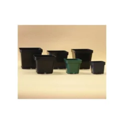 Belden Square Pot 4.5 In Black 450/Case