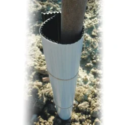 Tree Guard Corrugated Plastic Black White 24in X 8in -Outdoor Garden Store cg2408 2