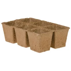 CowPots #3 Six Cell Flats, Case Of 50