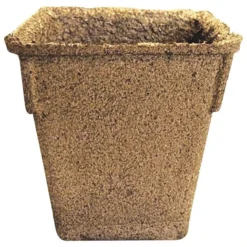 CowPots Biodegradable Pots, #4 Square Tall, 330 Per Case