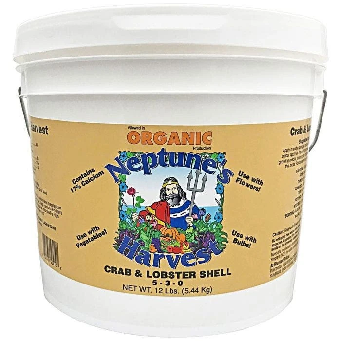 Neptune's Harvest 5-3-0 Crab & Lobster Shell Meal, 12-Pound Bucket 1 Neptune's Harvest 5-3-0 Crab & Lobster Shell Meal, 12-Pound Bucket