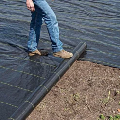 3.2oz. Premium Woven Ground Cover 6ft X 300ft -Outdoor Garden Store gc123 live rolling4 5.2.23 1 2