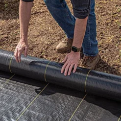 3.2oz Premium Woven Ground Cover 12ft (Folded) X 300ft 12 3.2oz Premium Woven Ground Cover 12ft (Folded) X 300ft -Outdoor Garden Store gc123 live rolling 5.2.23 1