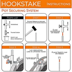 HookStake, Pack Of 25 -Outdoor Garden Store hs25 instructions