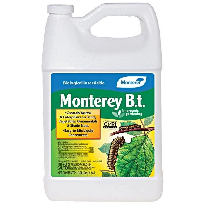Monterey B.t. Biological Insecticide Concentrate,1 Gallon 1 Monterey B.t. Biological Insecticide Concentrate,1 Gallon