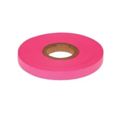 Miracle Flagging Tape, 300-Foot Rolls, Hot Pink, Pack Of 24