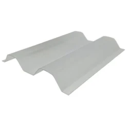 Polycarbonate Panel Greca Corrugated, High Diffusion Soft White, 4' X 24'