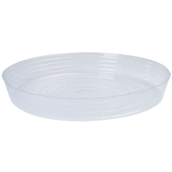 Clear Plastic Pot Saucer, 25 In. 1 Clear Plastic Pot Saucer, 25 In.