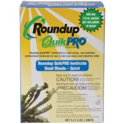 Roundup QuikPRO Herbicide Water Soluble Five 1.5oz. Packets Per Box