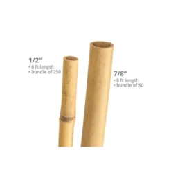 Natural First Cut Premium Bamboo Stakes, Bundle 5 Natural First Cut Premium Bamboo Stakes, Bundle -Outdoor Garden Store vp bbn 2