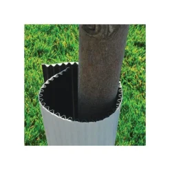 Tree Guard Corrugated Plastic Black White 24in X 8in -Outdoor Garden Store vp cptg 5