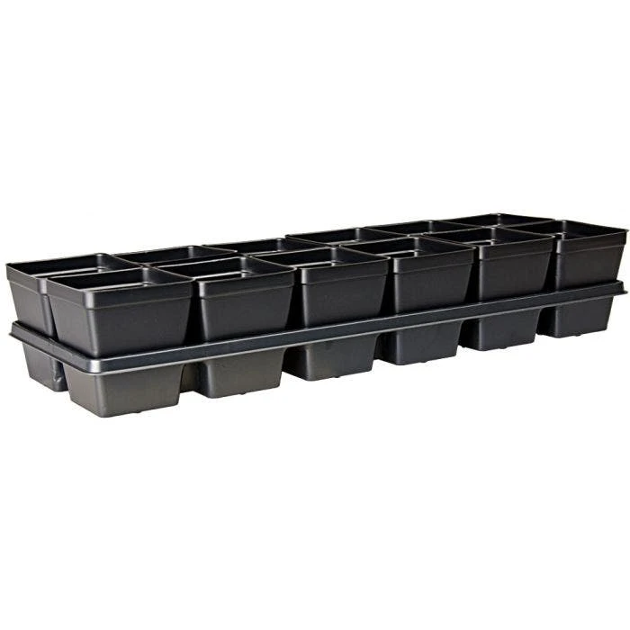 Landmark 4-in Square Press Fit Pots, Case Of 450 2 Landmark 4-in Square Press Fit Pots, Case Of 450 - Image 2